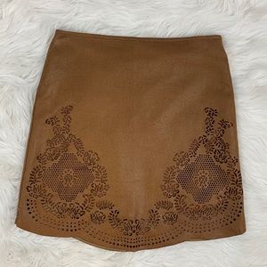 Liberty Garden Laser cut brown skirt